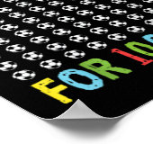 100e schooldag van de Voetbal 100 dagen Olaitu Poster (Hoek)