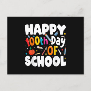 100e schooldag voor docenten Kinderen 100 da Uitnodiging Briefkaart