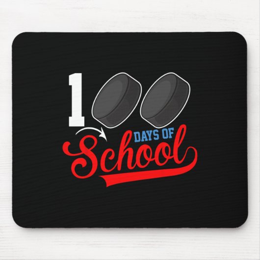 100e schoolhockey 100 dagen schoolruimte muismat (Voorkant)