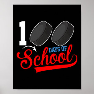 100e schoolhockey 100 dagen schoolruimte poster