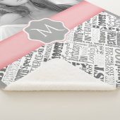 100e speciaal gepersonaliseerd monogram voor de ge sherpa deken (3/4)