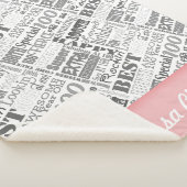 100e speciaal gepersonaliseerd monogram voor de ge sherpa deken (3/4)