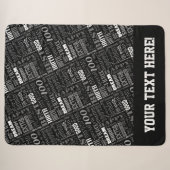 100e speciaal gepersonaliseerd monogram voor de ge sherpa deken (Voorkant (horizontaal))