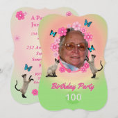 100e uitnodiging van de Birthday Party (Voorkant / Achterkant)