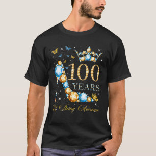 100e verjaardag 100 jaar Geweldige 100 jaar T-shirt