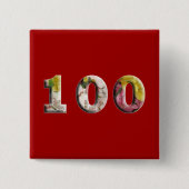 100e verjaardag 100 jaar Mijlsteen Button (Voorkant)