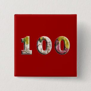 100e verjaardag 100 jaar Mijlsteen Button