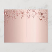 100e verjaardag 100 roos gouden sterren met uitzon briefkaart (Achterkant)