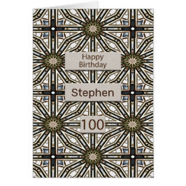 100e verjaardag Abstract Mandala Design