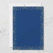 100e verjaardag blauw goud kaart (Achterkant)