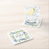 100e verjaardag Blue Hydrangeas Kartonnen Onderzetters (Insitu)