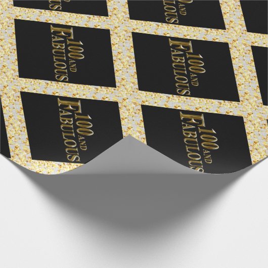 100e verjaardag cadeaupapier (Hoek)