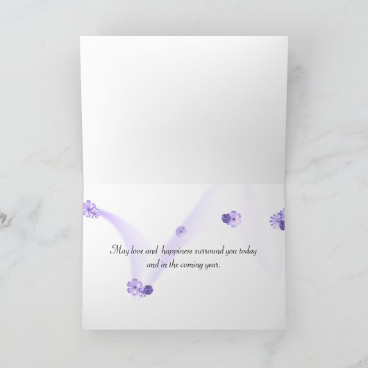 100e verjaardag Dahlia Kaart (Binnen)