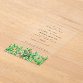 100e verjaardag december Geboortemaand Bloem Holly Acryl Uitnodigingen (Laagn)