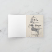 100e verjaardag Elegante Monogram Foto Gevouwen (Binnen)