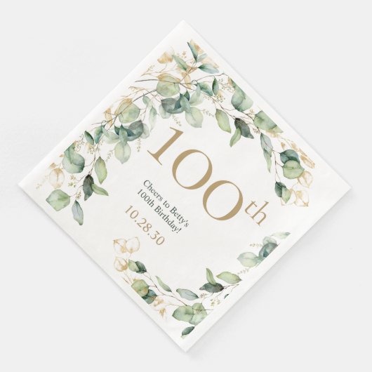 100e verjaardag Eucalyptus Servet (Hoek)