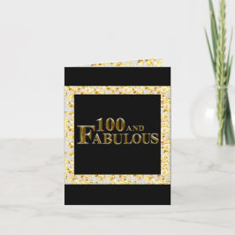 100e verjaardag feestdagen kaart