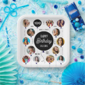 100e verjaardag foto ballonnen papieren bordje (Feest)