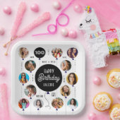 100e verjaardag foto ballonnen papieren bordje (Feest)