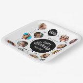 100e verjaardag foto ballonnen papieren bordje (Gebogen)