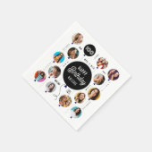 100e verjaardag foto ballonnen servet (Hoek)