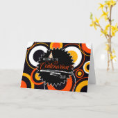 100e verjaardag Geometrische cirkels honderdjarig Kaart (Gele Bloem)