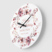 100e verjaardag gepersonaliseerde Bourgondische ro Grote Klok (Hoek)