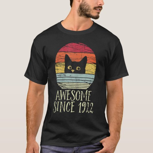 100e verjaardag Geweldige sinds 1922 100 jaar T-shirt (Voorkant)