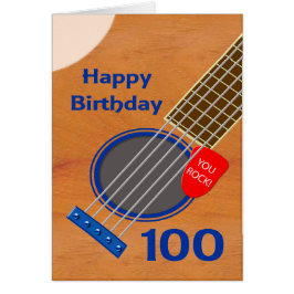 100e verjaardag gitaarspeler Birthday