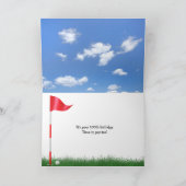 100e verjaardag golf op gras kaart (Binnen)