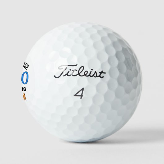 100e verjaardag golfbal 100 jaar grappig cadeau bl golfballen (Logo)
