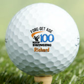 100e verjaardag golfbal 100 jaar grappig cadeau bl golfballen