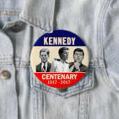 100e verjaardag JFK Ronde Button 4,0 Cm (In situ)