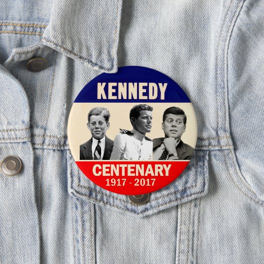 100e verjaardag JFK Ronde Button 4,0 Cm (In situ)