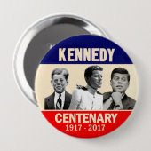 100e verjaardag JFK Ronde Button 4,0 Cm (Voorkant /achterkant)
