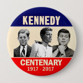100e verjaardag JFK Ronde Button 4,0 Cm (Voorkant)