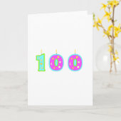 100e verjaardag kaart (Gele Bloem)