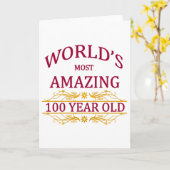 100e. Verjaardag Kaart (Gele Bloem)