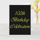 100e verjaardag kaart (Gele Bloem)