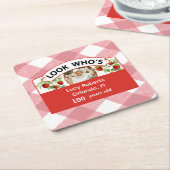 100e verjaardag -  kartonnen onderzetters (Schuin)