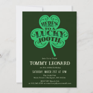 100e verjaardag Lucky Shamrock Iers Kaart