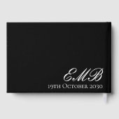 100e verjaardag Mannelijke fotoElegant gastenboek (Achterkant)