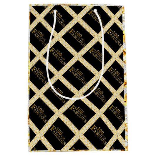 100e verjaardag medium cadeauzakje (Voorkant)