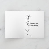 100e verjaardag met ballonbouquet op zwart kaart (Binnen)