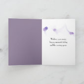 100e verjaardag met lelie van de vallei kaart (Binnen)