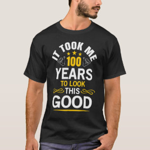 100e verjaardag nam me 100 jaar oude verjaardag t-shirt