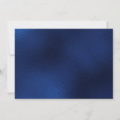 100e verjaardag Navy Blue Balloon Cake Kaart (Achterkant)