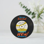 100e verjaardag Nodig retrovinylrecord (45 rpm) ui Kaart (Staand voorkant)