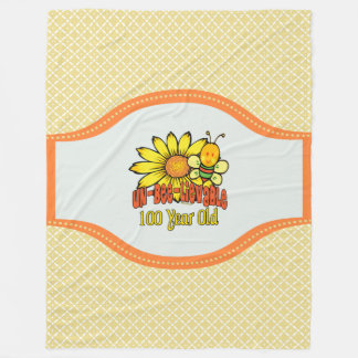 100e verjaardag - Ongelooflijk op 100 jaar oud Fleece Deken