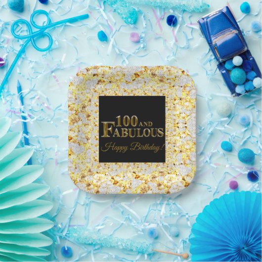 100e verjaardag papieren bordje (Feest)